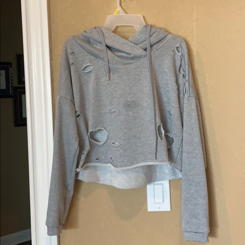 Cropped hoodie